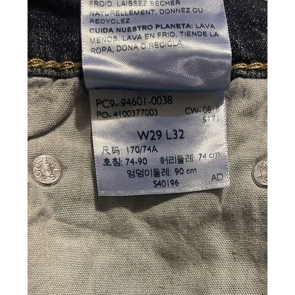 Levis Signature S51 Straight Mens Blue Denim Jeans 29 x 32 New - Picture 14 of 14